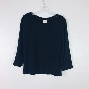 🎄Pins and needles black long sleeve top size M